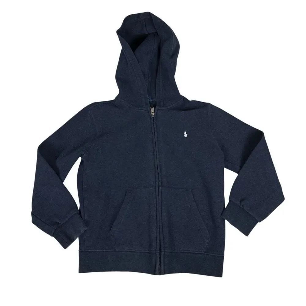 Ralph Lauren Navy Boys Hoodie size 7